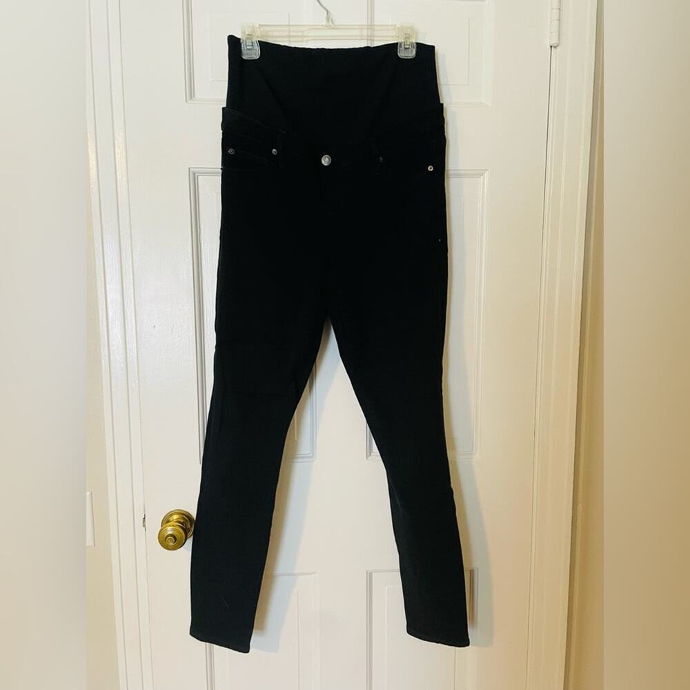 GAP Full Panel Maternity Black Skinny Jeans - Picture 3 of 6
